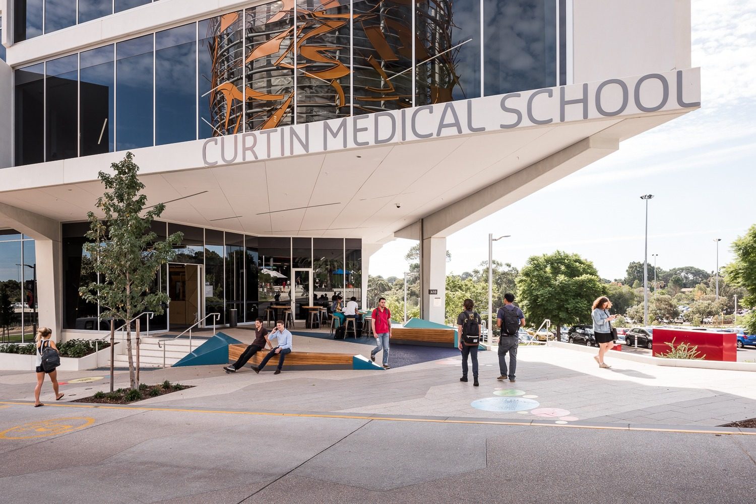 Curtin Medical School Entry & Courtyard Place Laboratory