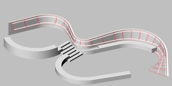 Detail model of steel framework